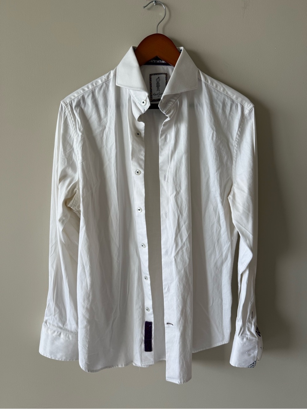 Robert Graham M 15.5 tailored fit White Men's Dress Shirt